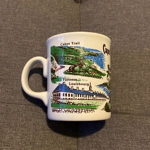 Vintage Cape Breton Island Nova Scotia Ceramic Coffee Mug Travel Souvenir Retro